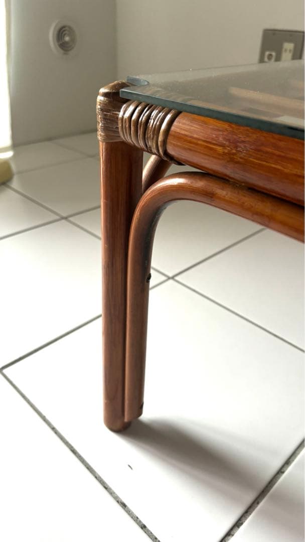 ラタン　ローテーブル/座卓