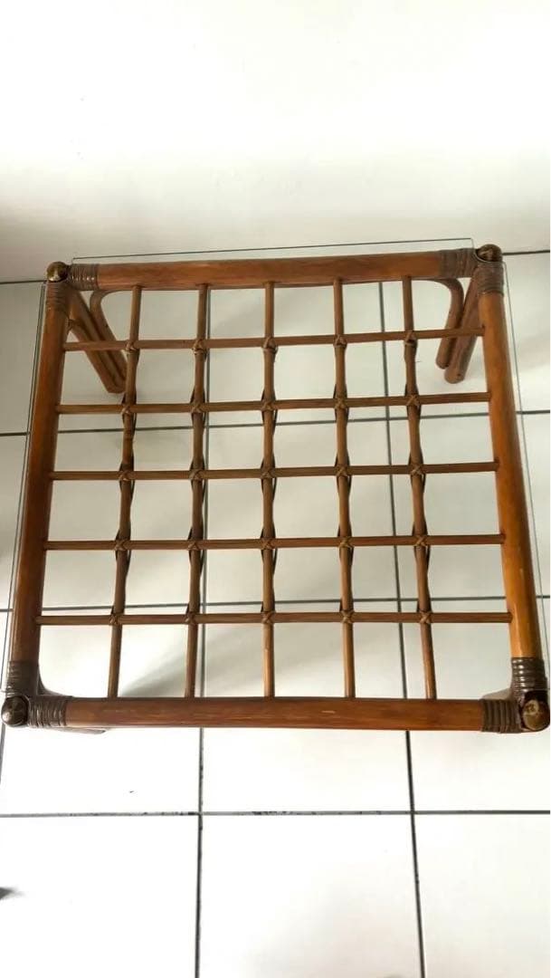 ラタン　ローテーブル/座卓