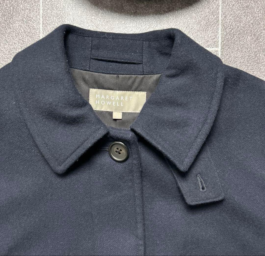 美品⭐︎マーガレットハウエル　ソフトウールステンカラーコート