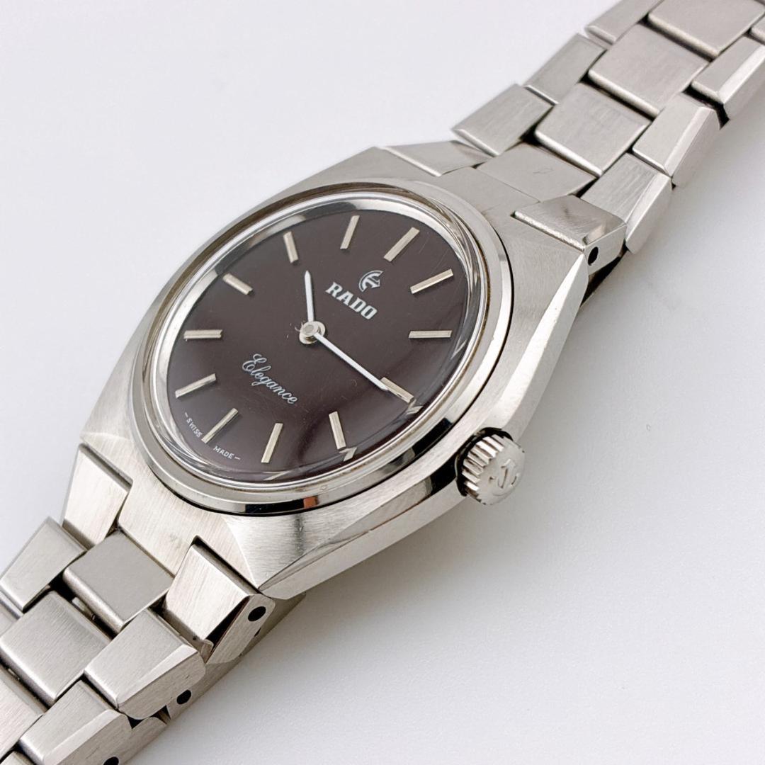 【希少】RADO Elegance 腕時計　手巻き　稼働　アンティーク　シルバー