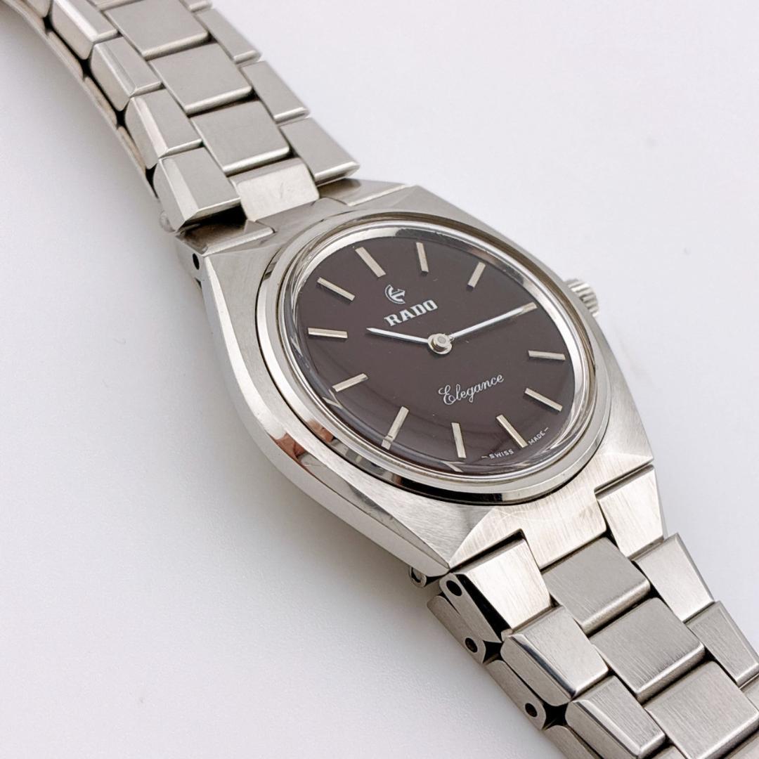【希少】RADO Elegance 腕時計　手巻き　稼働　アンティーク　シルバー