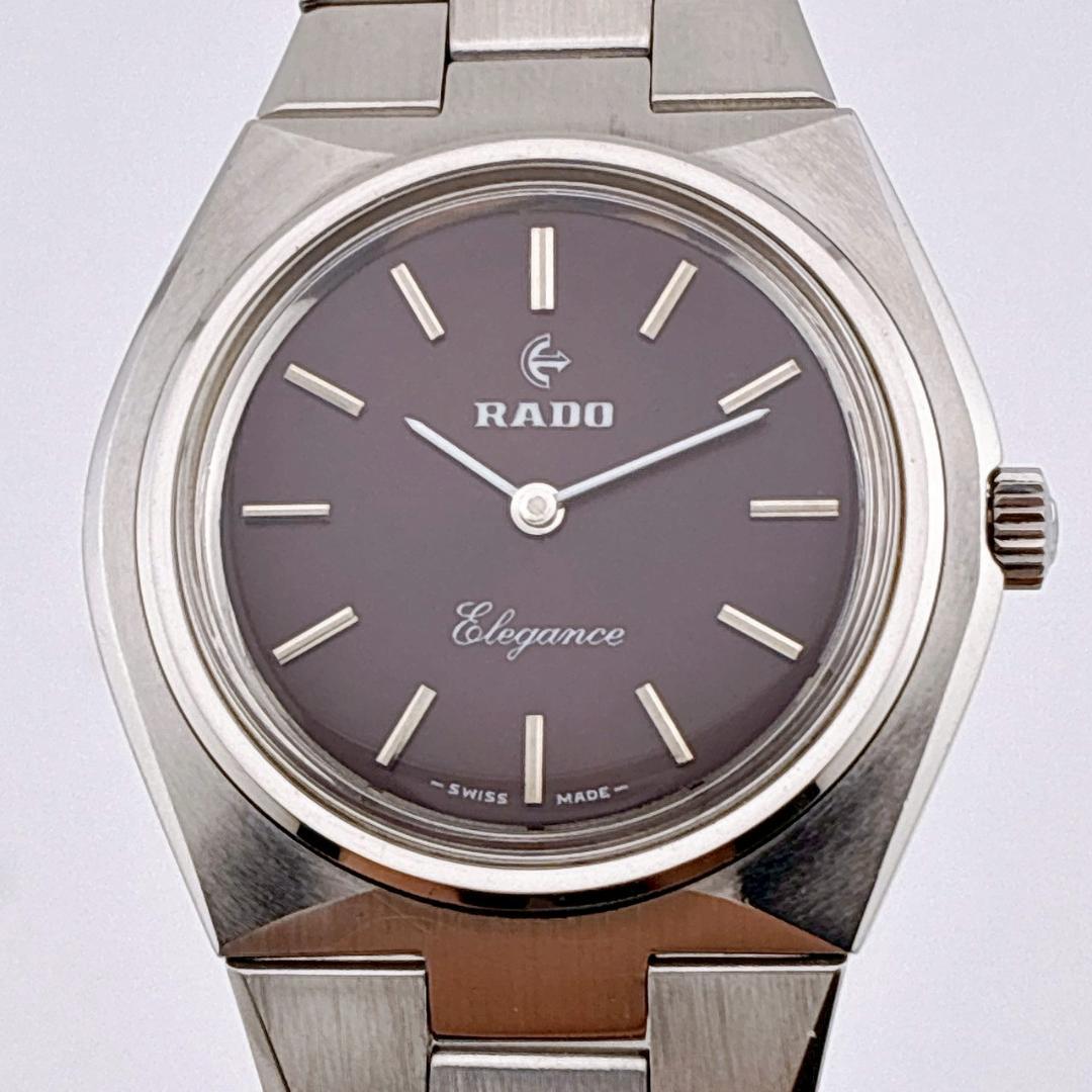 【希少】RADO Elegance 腕時計　手巻き　稼働　アンティーク　シルバー
