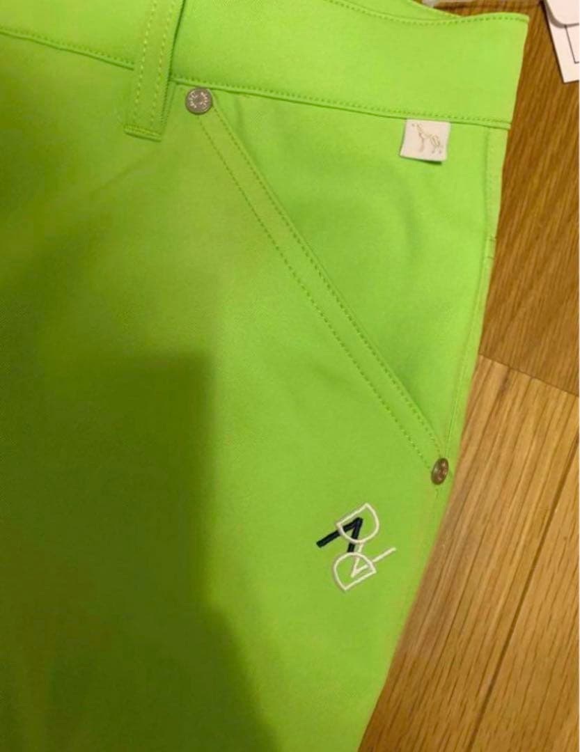 未使用タグ付き adabat パンツ ボトムス 撥水 ゴルフウェア グリーン