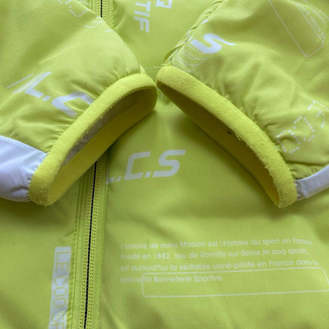 【美品】ルコックle coq sportifダウンジャケットゴルフLレディース黄