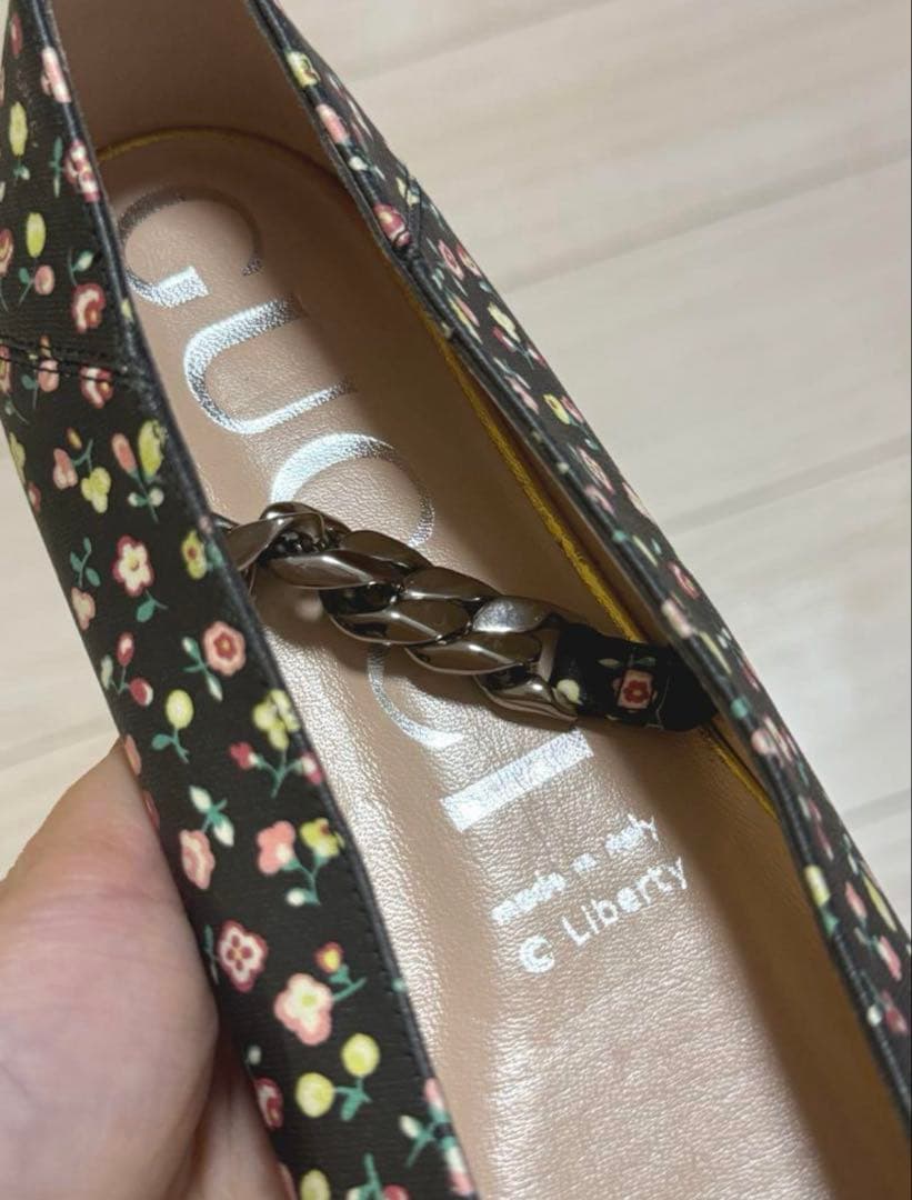 GUCCI LIBERTY フラットバレエシューズ