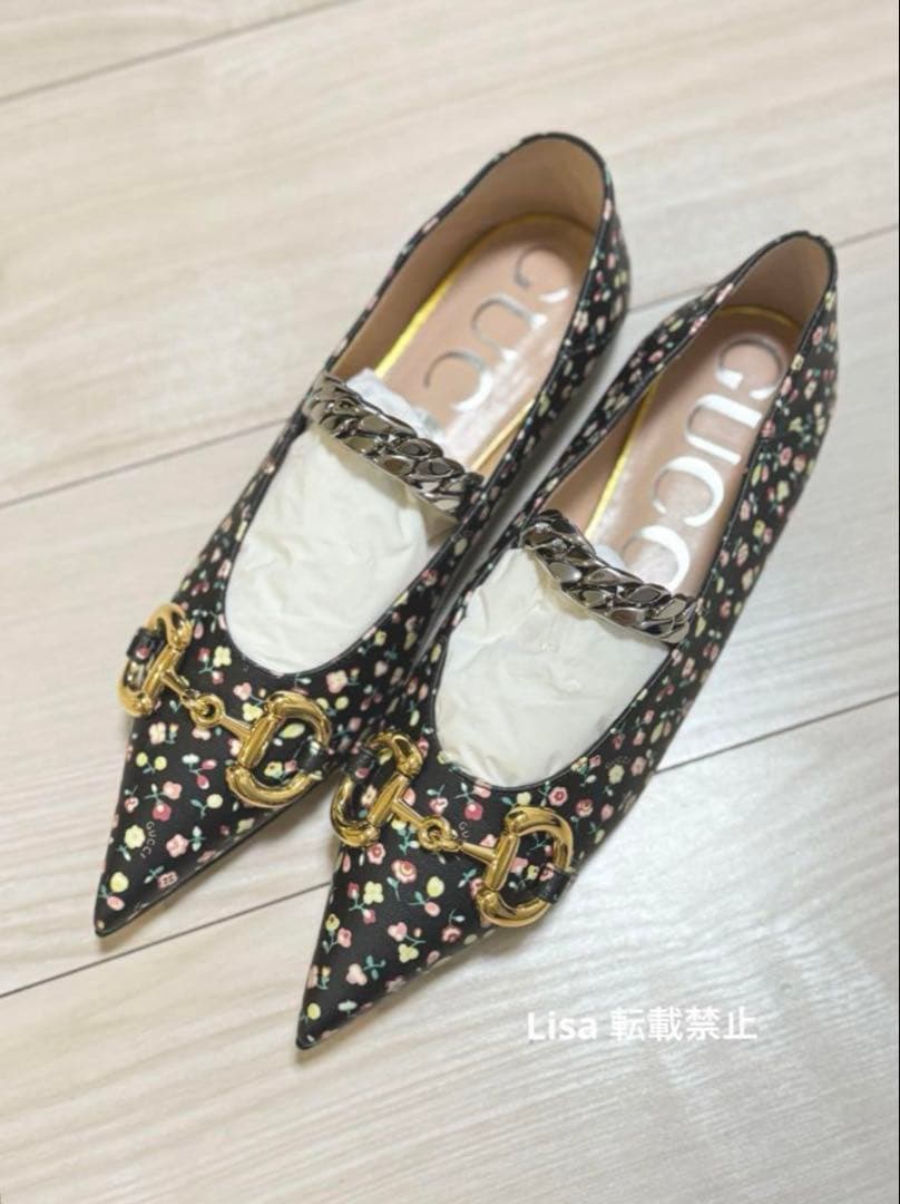 GUCCI LIBERTY フラットバレエシューズ