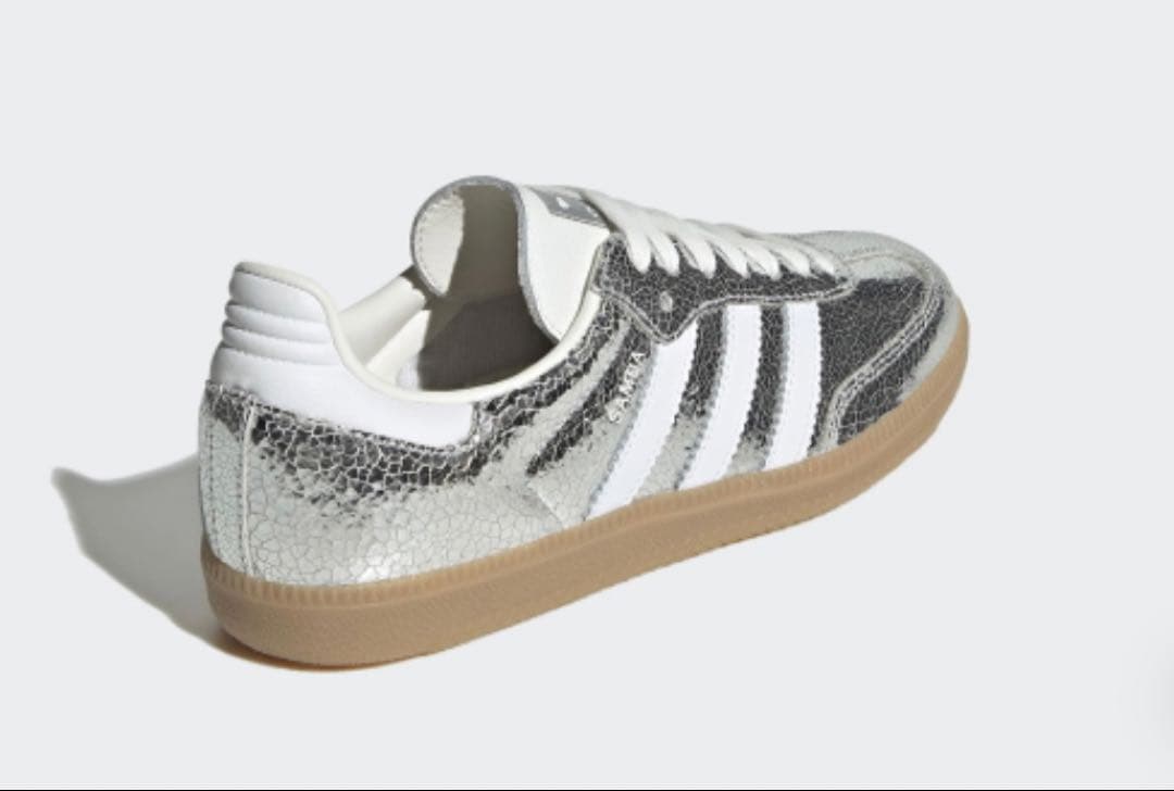 adidas Samba シルバー スニーカー24.5