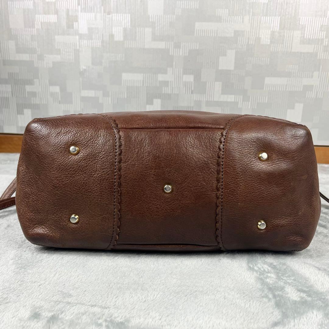 Vivienne Westwood トートバッグ オーブ ブラウン レザー