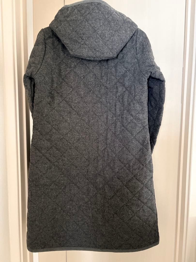 LAVENHAM 英国製 フード ウールキルティング コート グレー 38