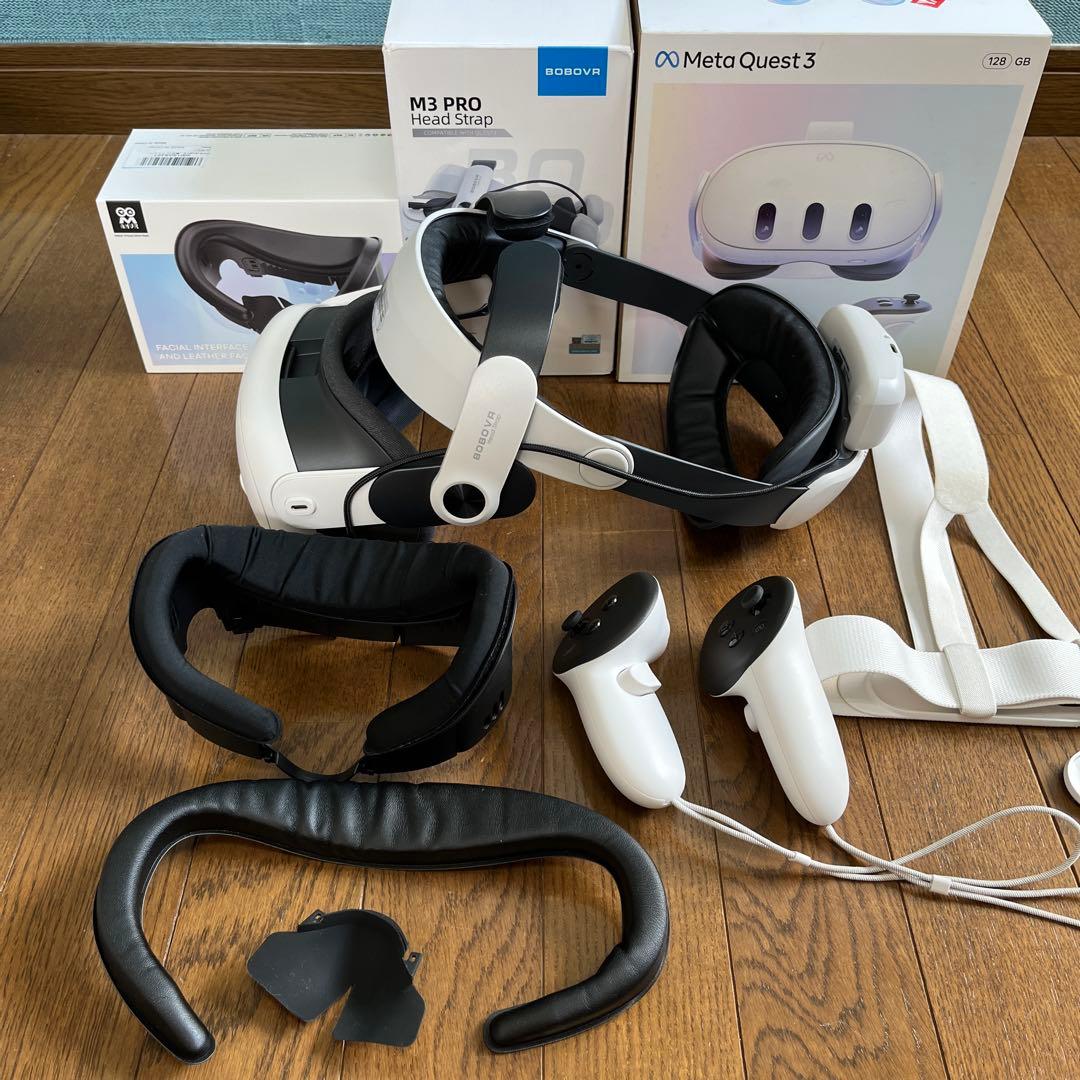  Quest3 128GB BOBOVR M3PRO フェイスパット3点