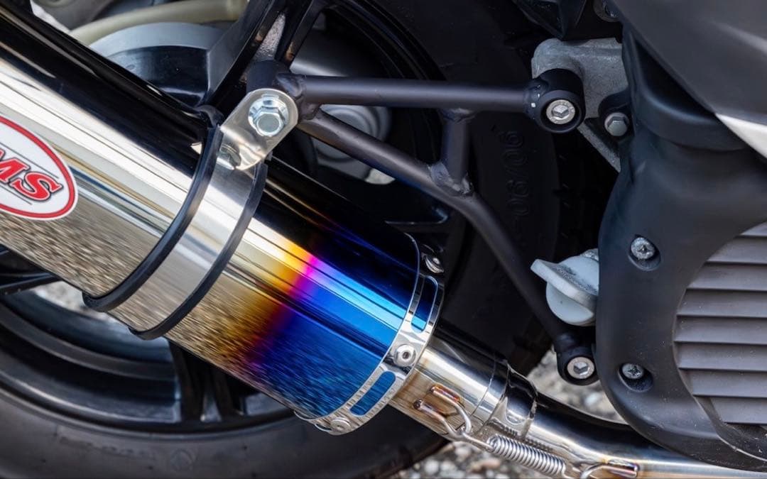 ヤマハ ジョグ ZR SA36J /39J HMS製 B2X マフラー ブルー