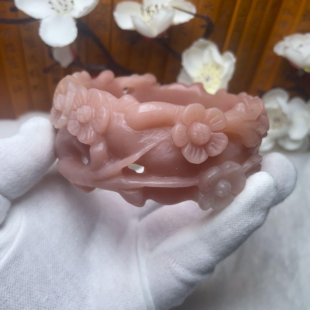 （60mm）天然石無処理【✨匠人精工 シャータイスイ 桜】 石英岩玉