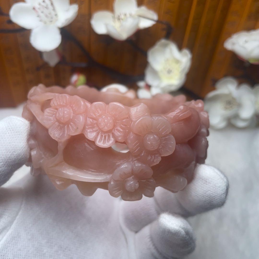 （60mm）天然石無処理【✨匠人精工 シャータイスイ 桜】 石英岩玉