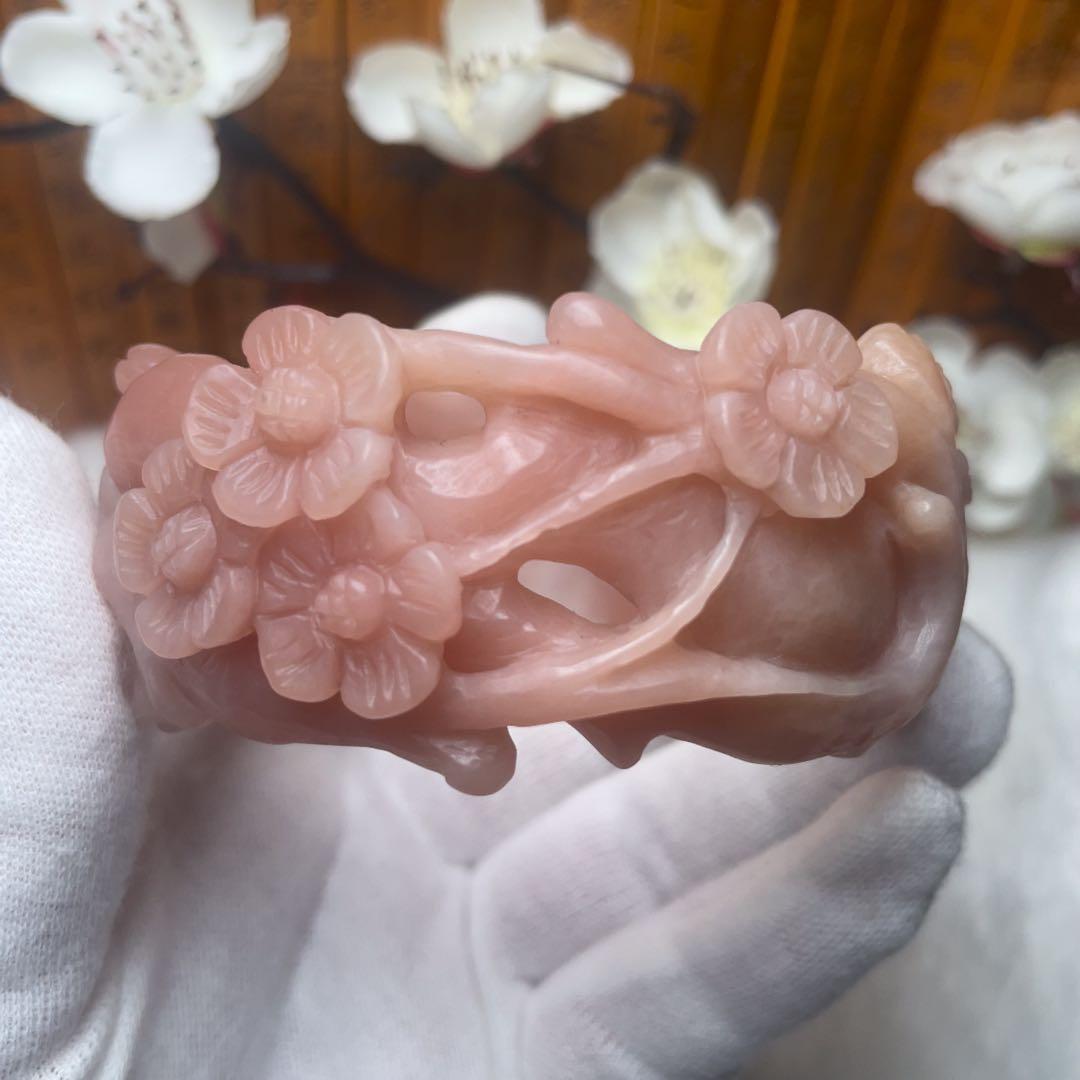 （60mm）天然石無処理【✨匠人精工 シャータイスイ 桜】 石英岩玉