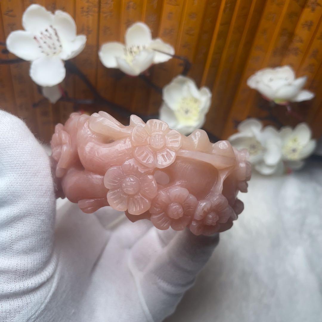 （60mm）天然石無処理【✨匠人精工 シャータイスイ 桜】 石英岩玉