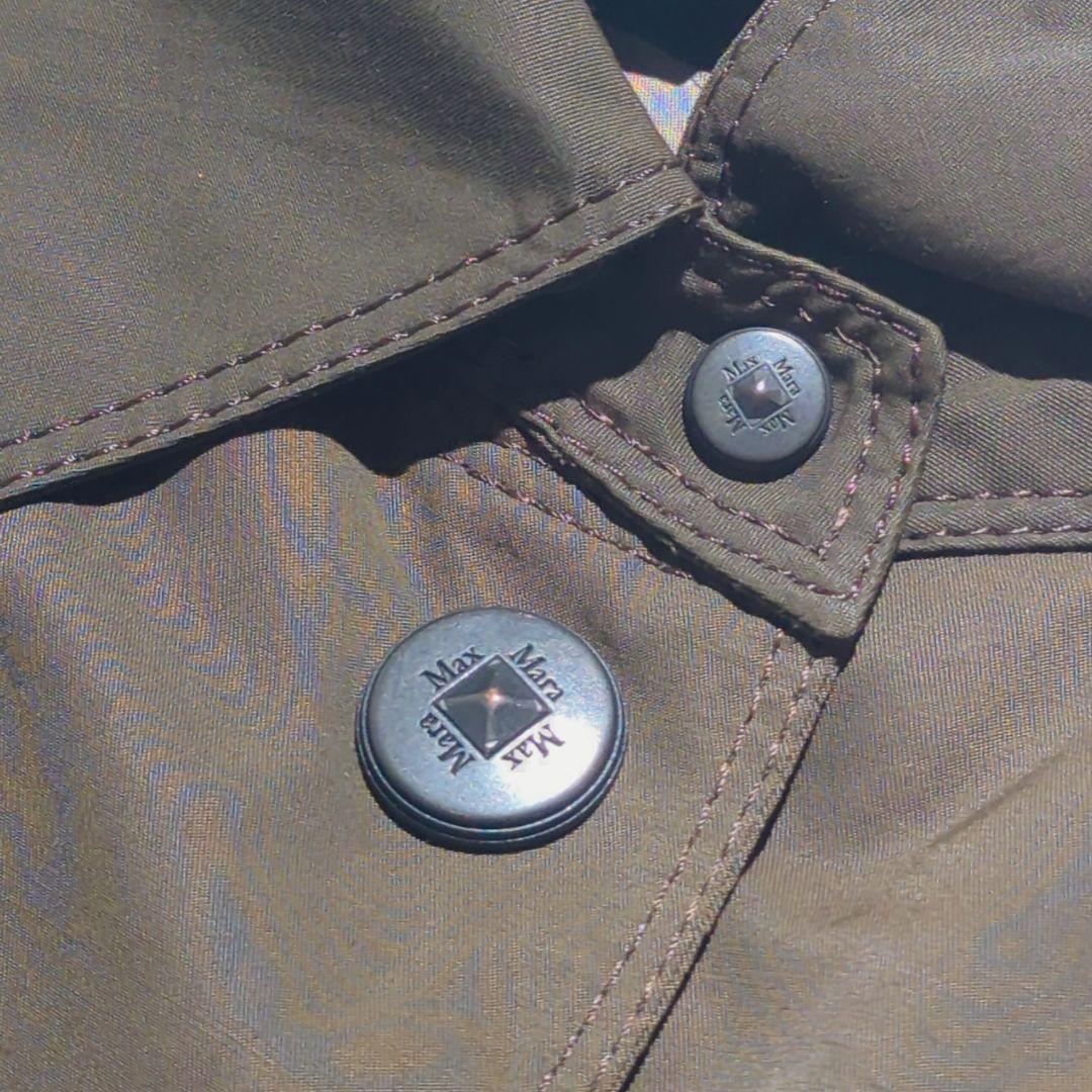 〈美品〉MaxMara レインウェア ロングコート マキシ丈 44