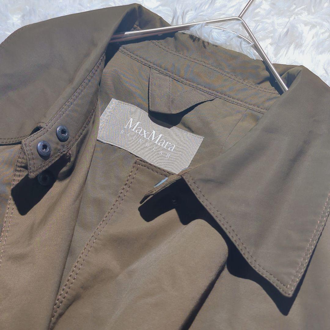 〈美品〉MaxMara レインウェア ロングコート マキシ丈 44