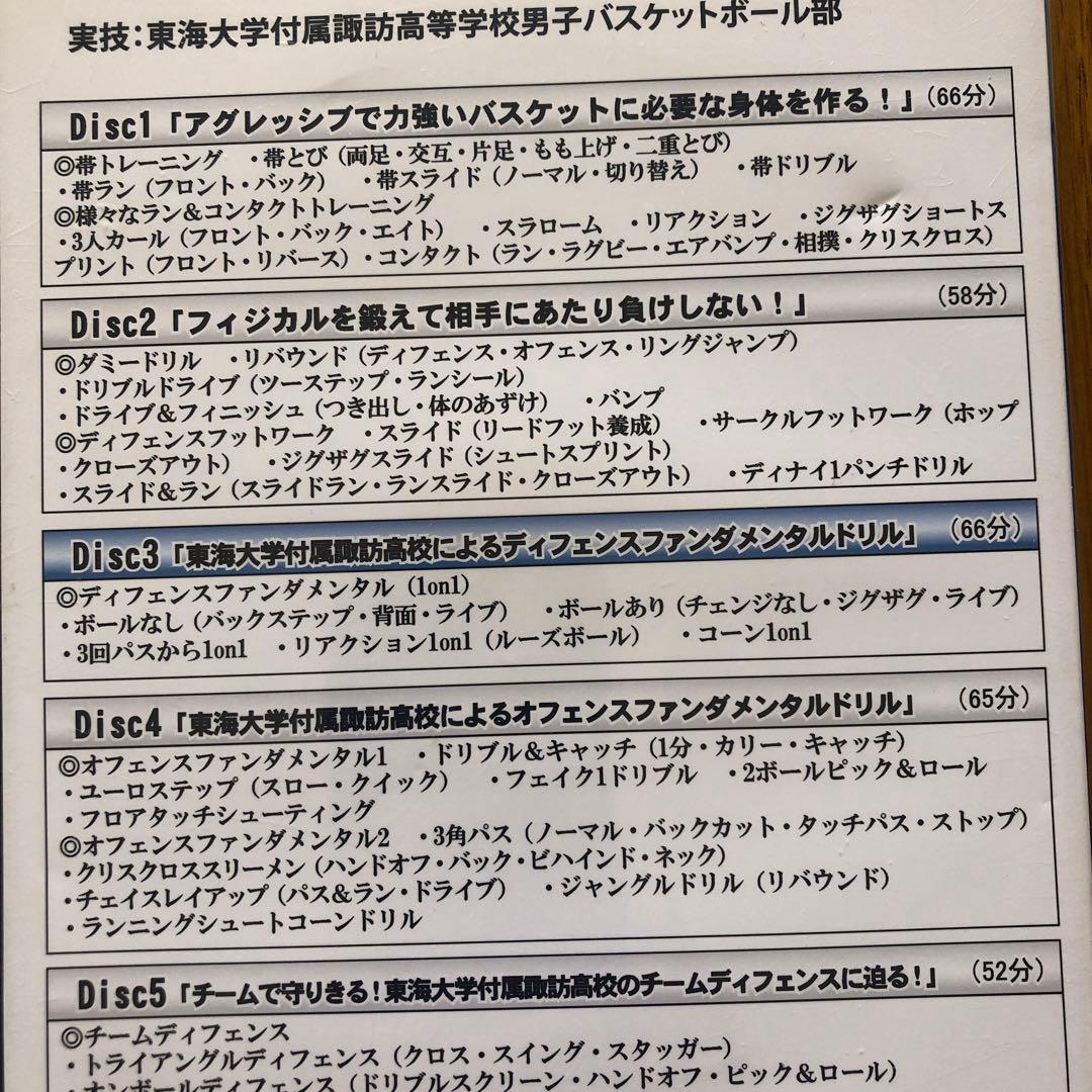 東海大学付属諏訪高校 入野貴幸による「効率的なファンダメンタル&ディフェンストレ