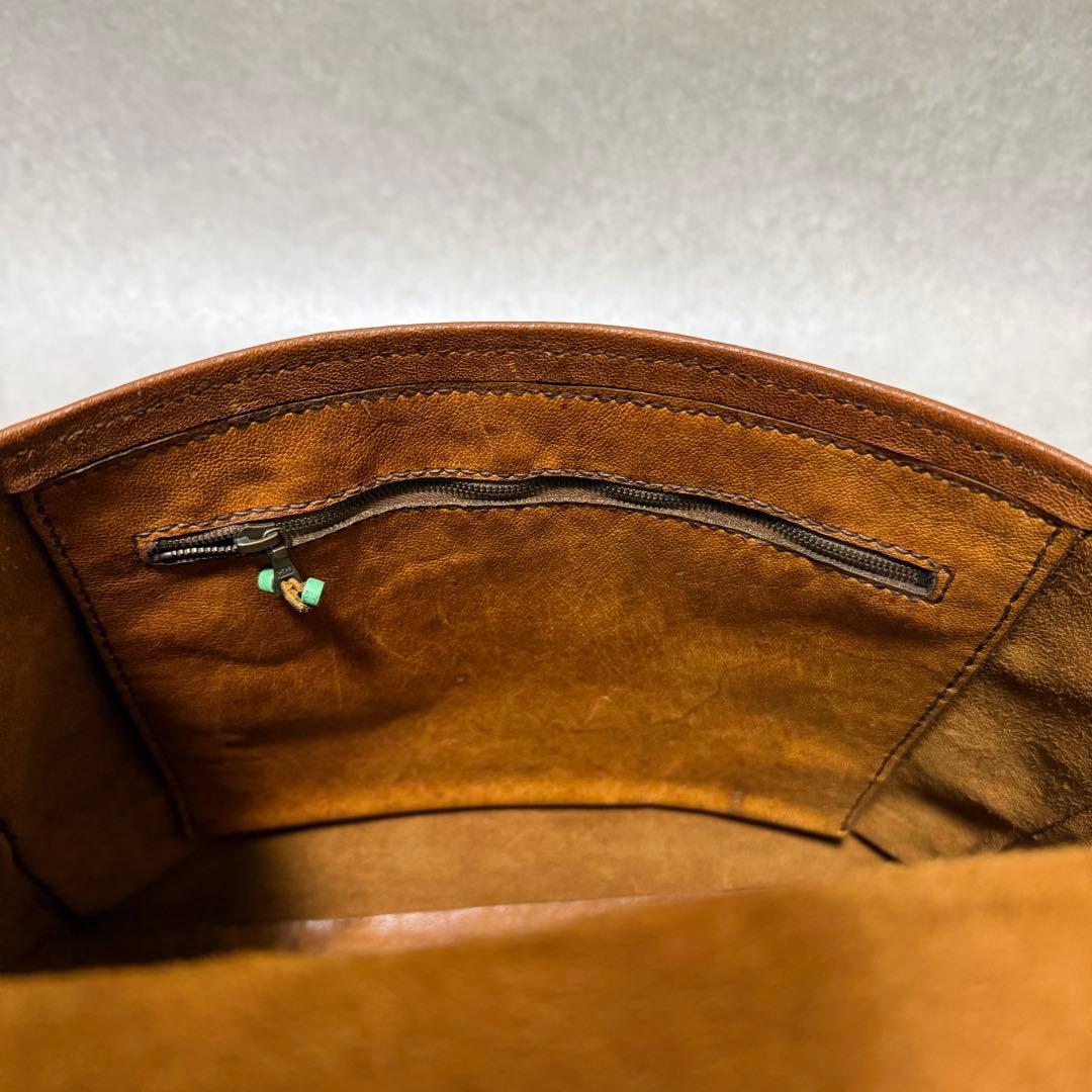 【超希少】HENRY CUIR メッセンジャー　ショルダーバッグ　ラクダ革　刺繍