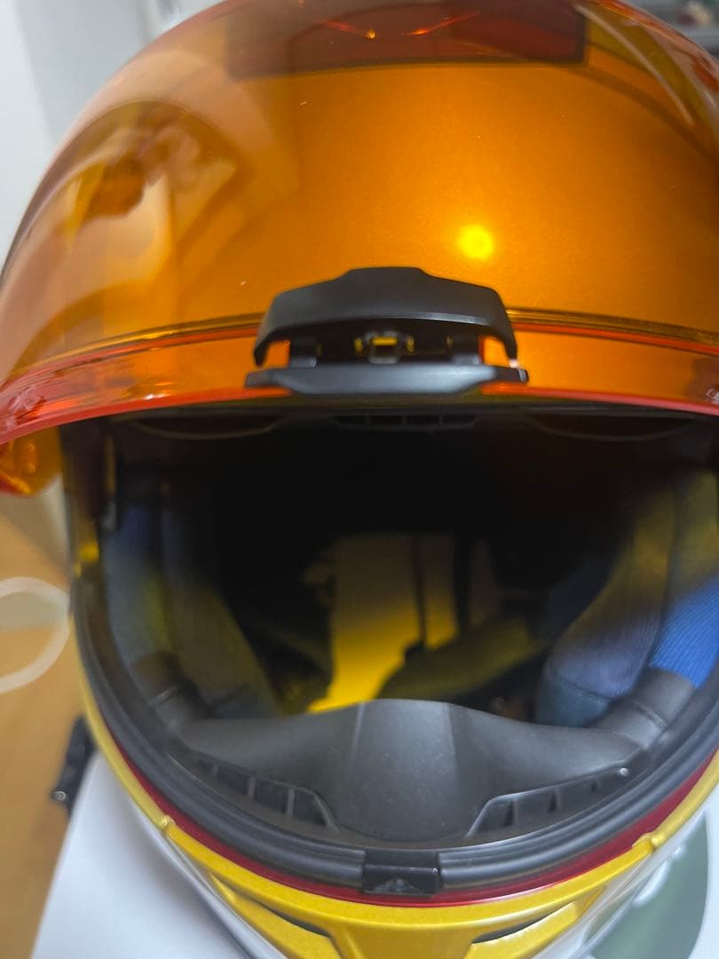 HJC IS-17 XLサイズアイアンマン フルフェイスガラスコーティング施工￼