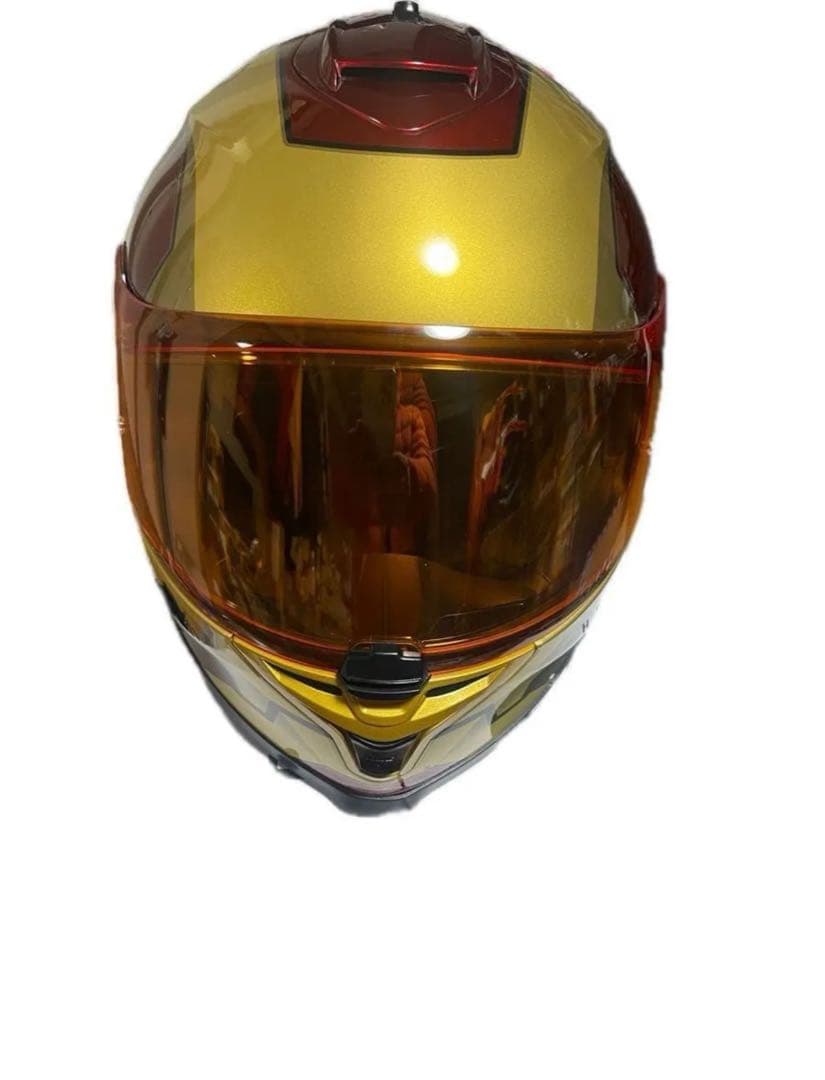 HJC IS-17 XLサイズアイアンマン フルフェイスガラスコーティング施工￼