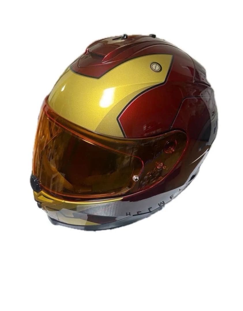 HJC IS-17 XLサイズアイアンマン フルフェイスガラスコーティング施工￼