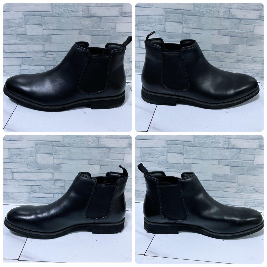 極美品 REGAL リーガルウォーカー サイドゴアブーツ ゴアテックス 黒 27