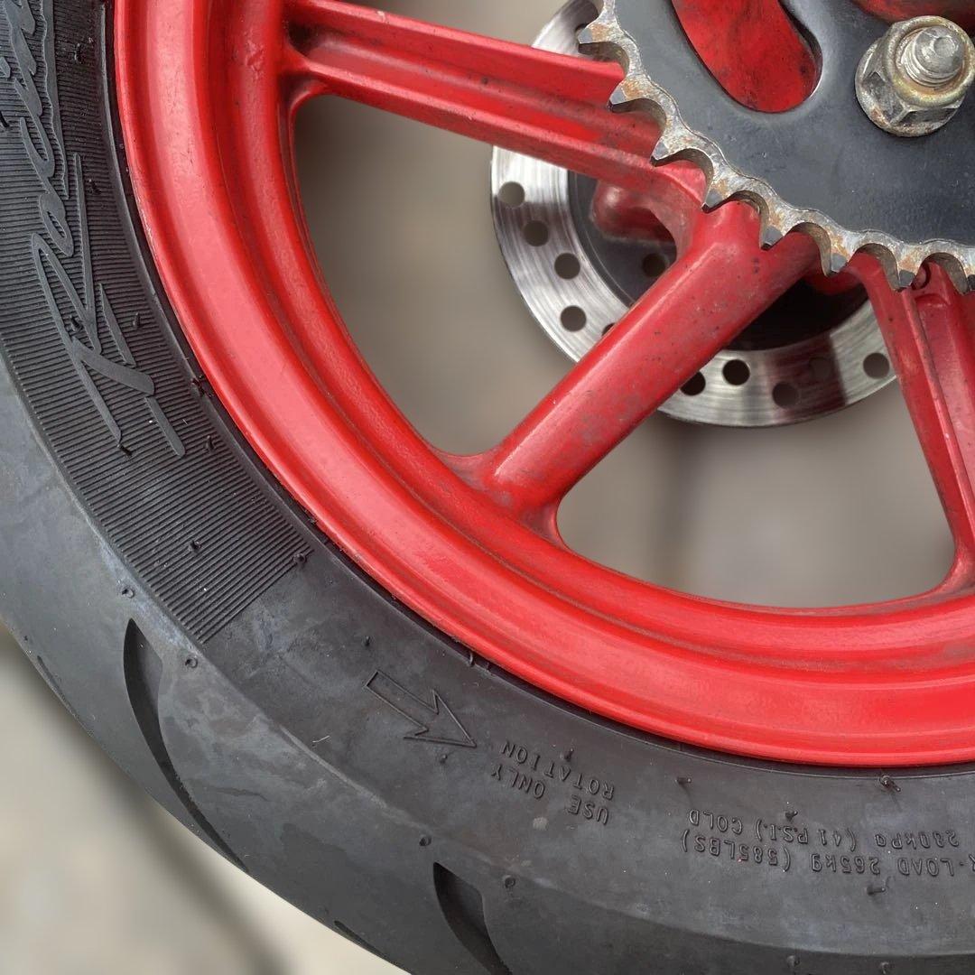 NSR80 後輪　ホイル　純正　タイヤ付き