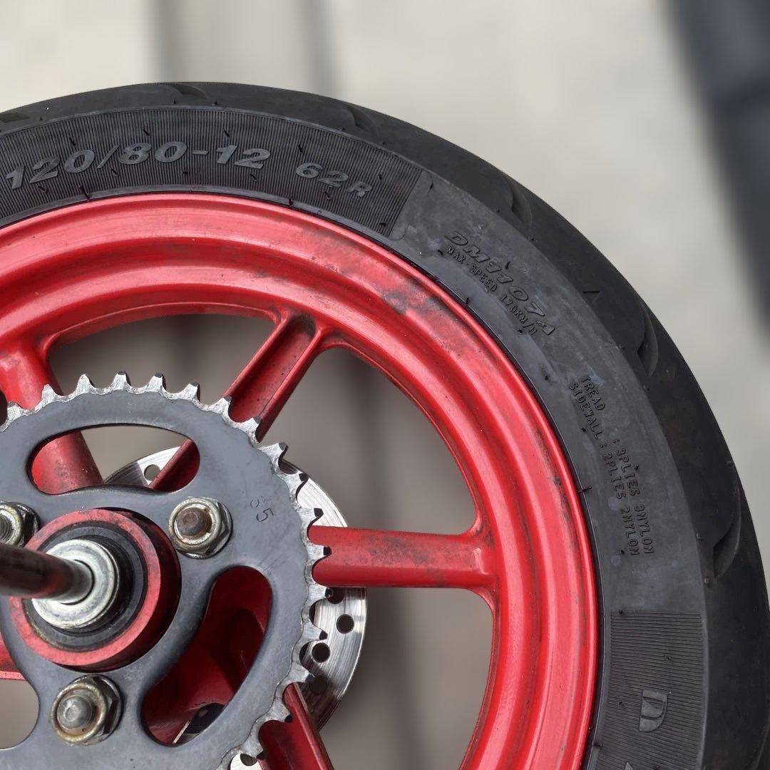 NSR80 後輪　ホイル　純正　タイヤ付き