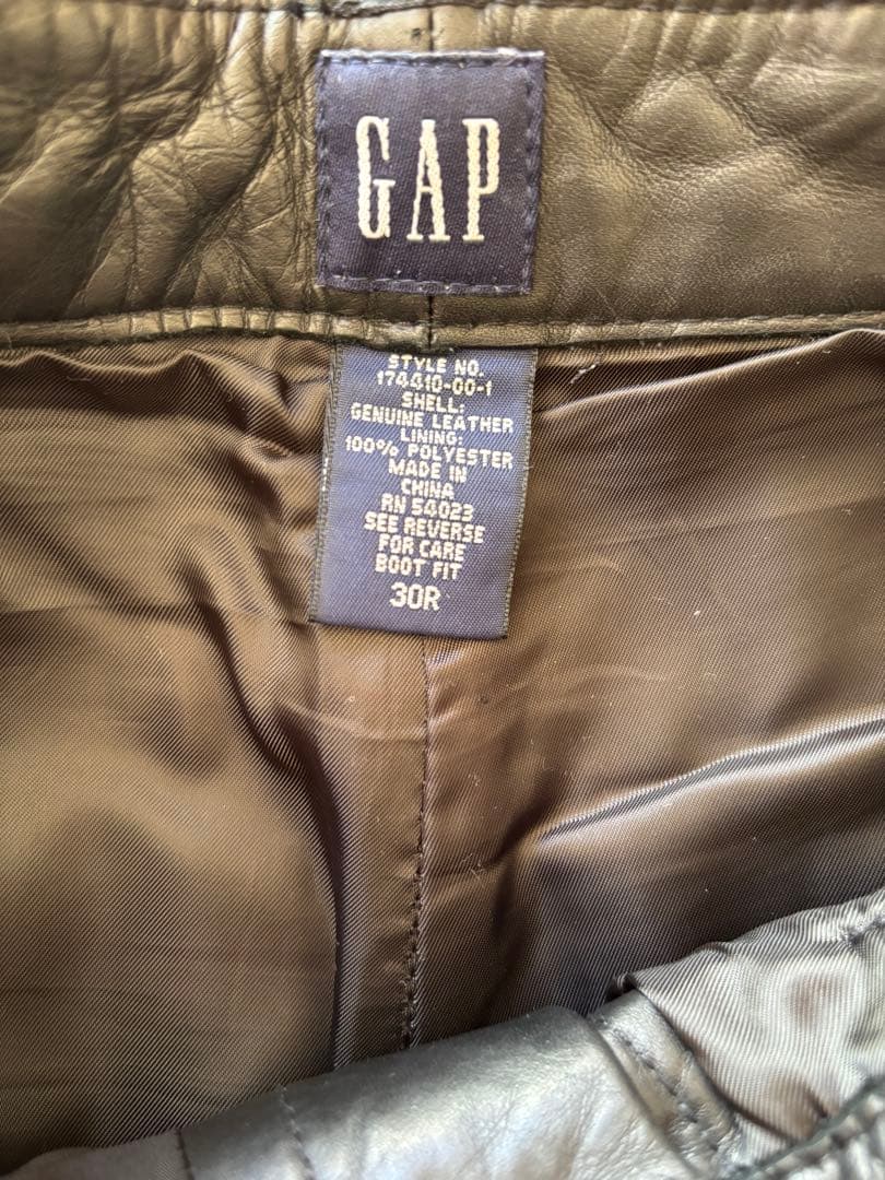 パンツ OLD GAP Leather Pants Size 30R
