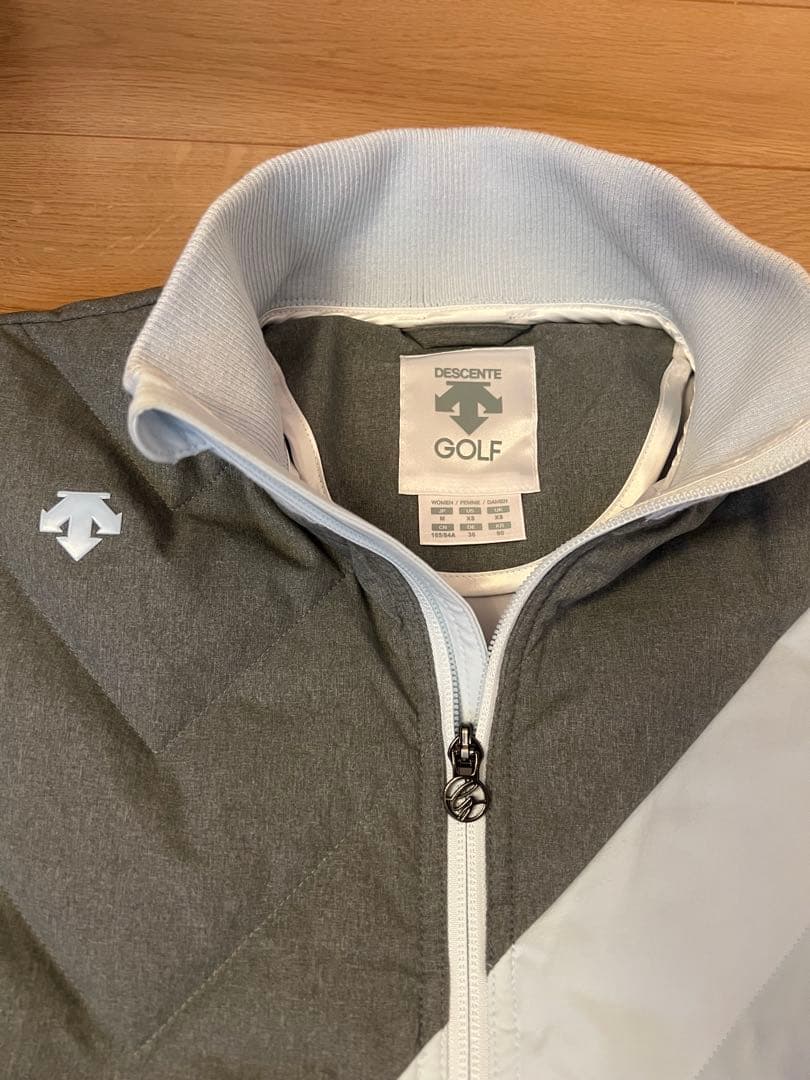 ゴルフ レディースジャケット グレー/ホワイト