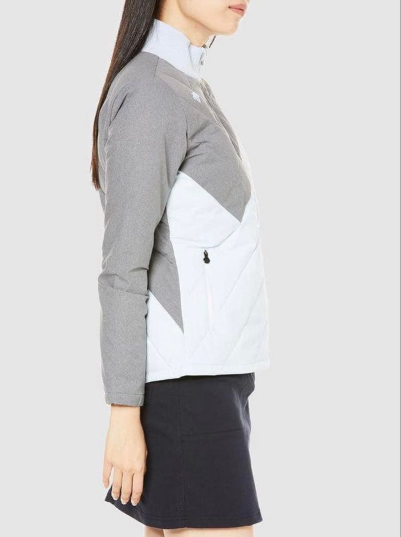 ゴルフ レディースジャケット グレー/ホワイト