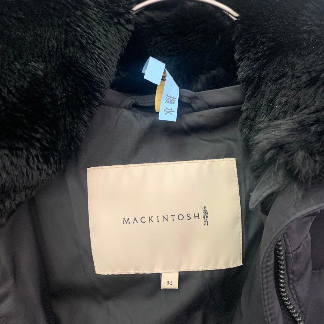 18万IENA MACKINTOSH マッキントッシュ ロングダウンコート黒36