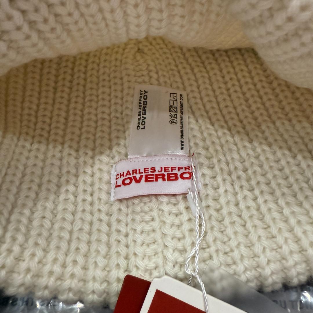 Charles Jeffrey LOVERBOY ニット帽 クリーム【男女兼用】