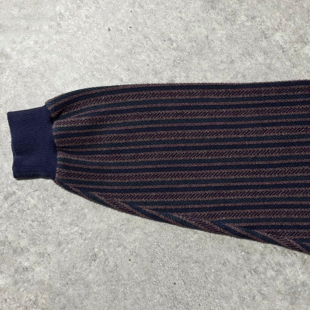 80s 90s チャップスラルフローレン ニットポロシャツ 長袖 Mサイズ