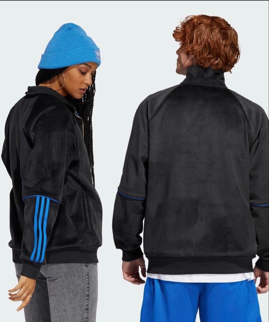 アディダス タイショーン ベロア トラックジャケット（ジェンダーニュートラル）