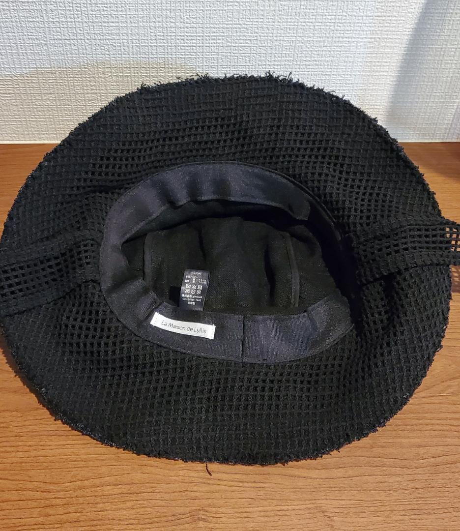 La Maison de Lyllis ラメゾンドリリス ハット 帽子 ブラック