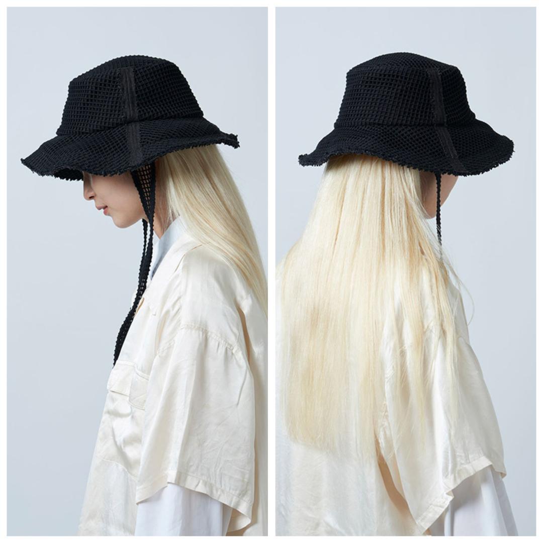 La Maison de Lyllis ラメゾンドリリス ハット 帽子 ブラック