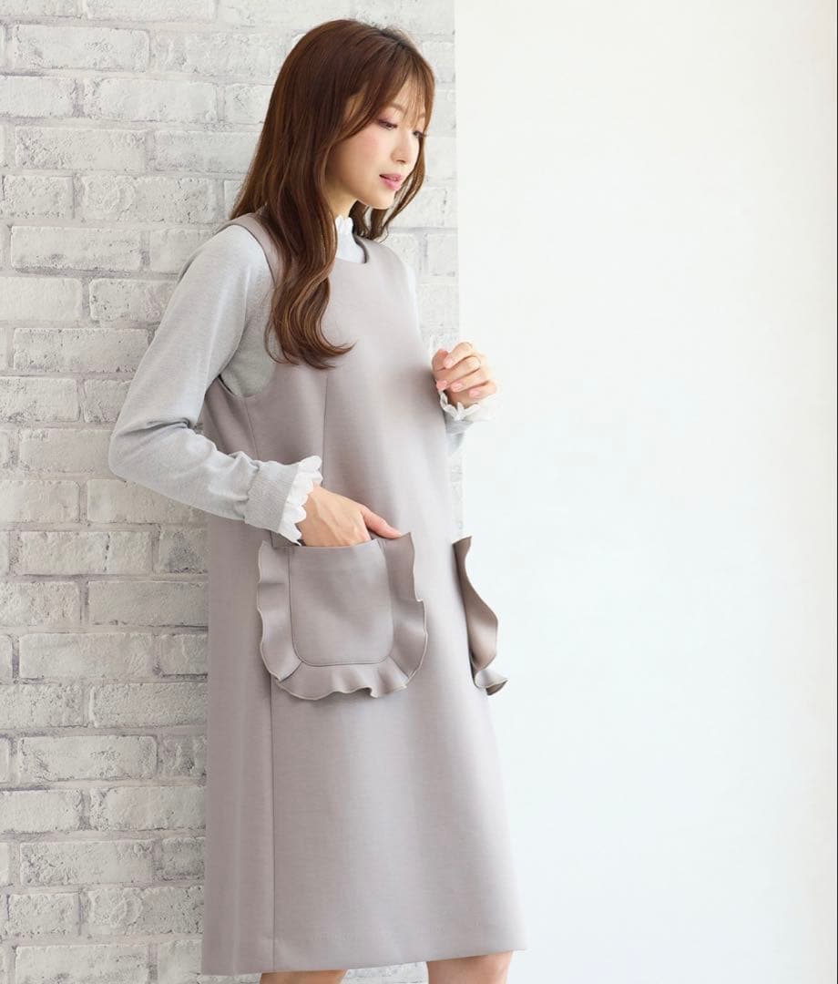 ローズティアラ 46 フリルポケット　ジャンパースカート 新品タグ付き