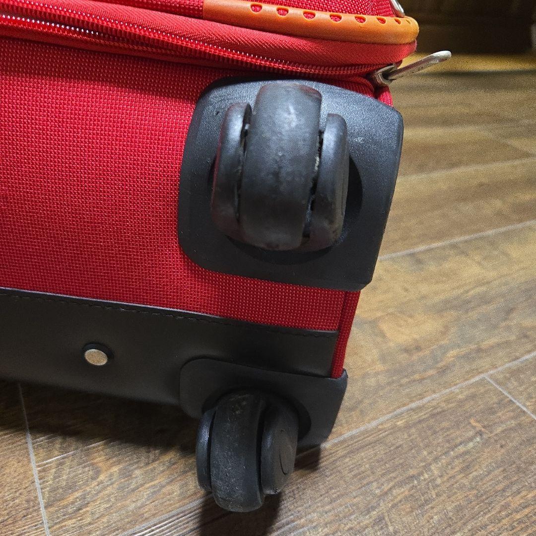 レアPEANUTS スヌーピー 小型キャリーケース レッド