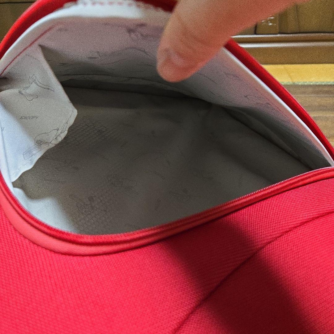 レアPEANUTS スヌーピー 小型キャリーケース レッド