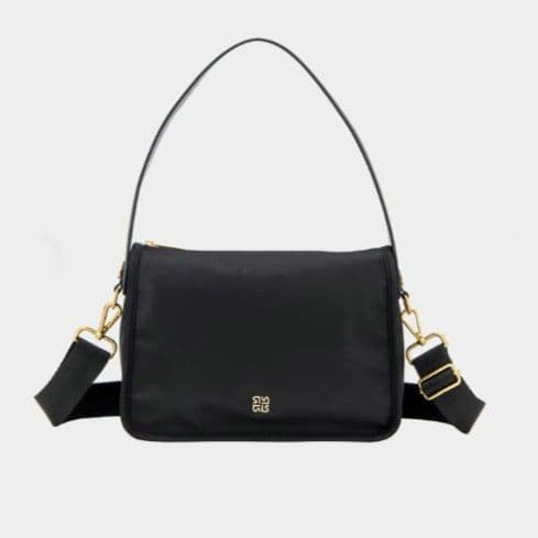 レスポ クラシック 黒 2WAY ショルダーバッグ Lesportsac