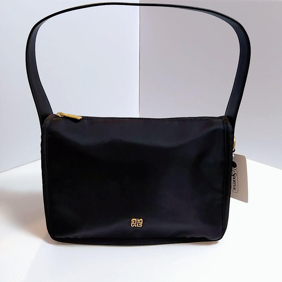 レスポ クラシック 黒 2WAY ショルダーバッグ Lesportsac