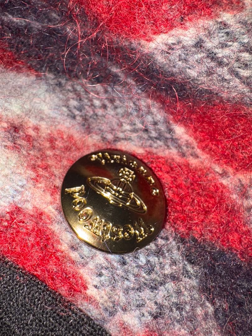 vivienne westwood ヴィヴィアン レッドアーガイル柄ベレー帽