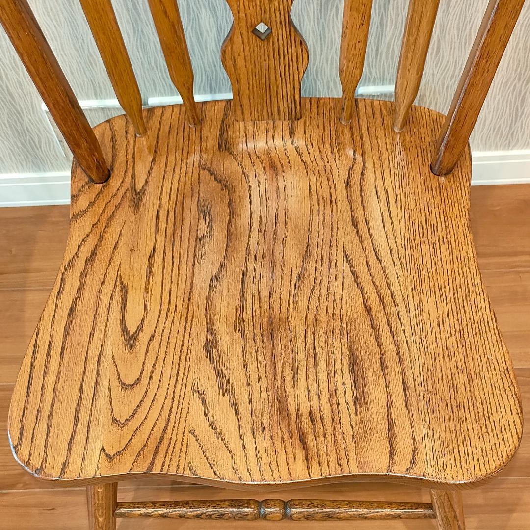 美品　ウィンザーチェア①　フープバック　オーク材　2脚セット　F5