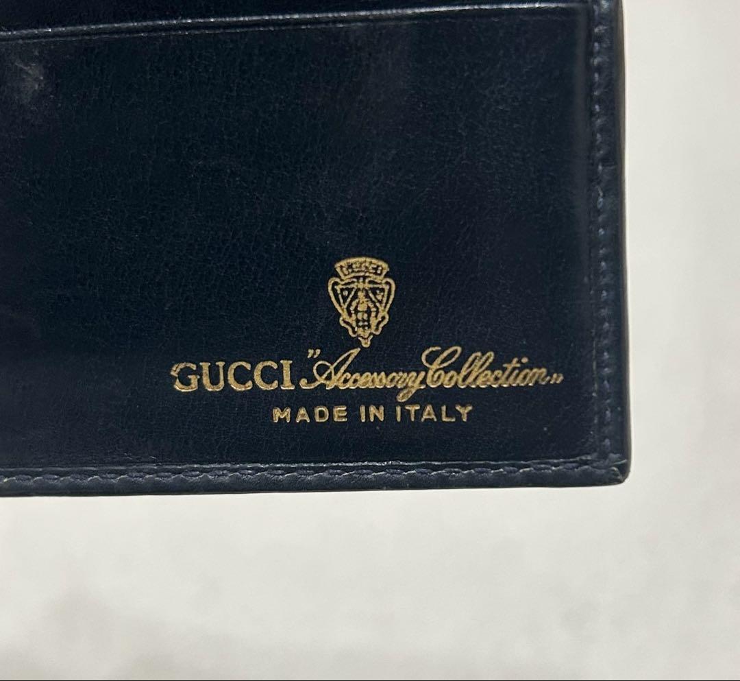 極美品❗️ GUCCI グッチ　オールド GGスプリーム シェリーライン 折り財布