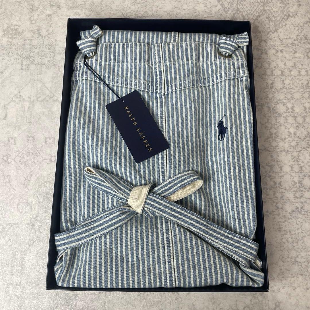 新品タグ ラルフローレン 厚手ヒッコリー ユニセックス エプロン DIY BBQ