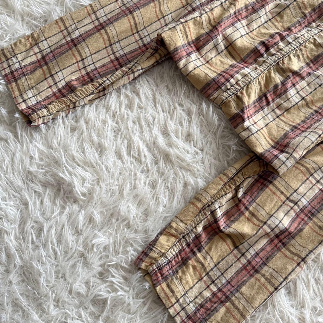 【コムデギャルソンオムプリュス】AD2009　サルエルパンツ XS　黄　チェック