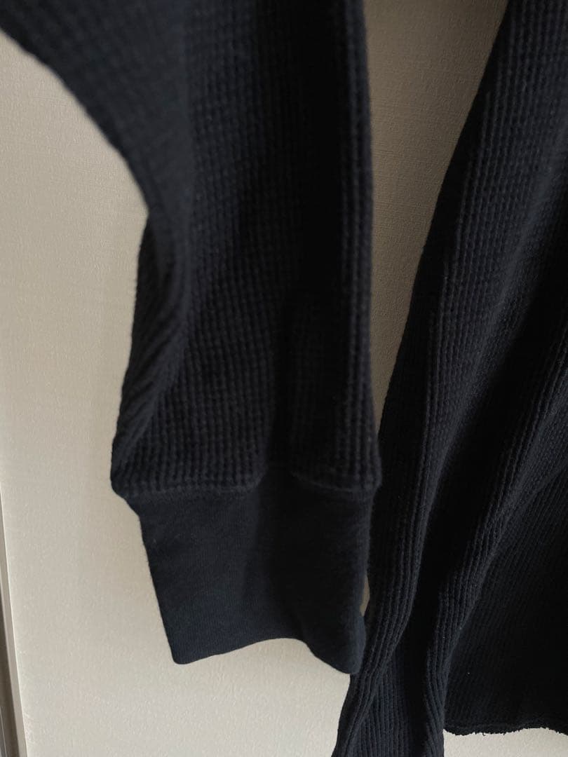 ナンバーナイン ギブ期 サーマルカットソー 長袖 黒 サイズ2 本人期 コットン