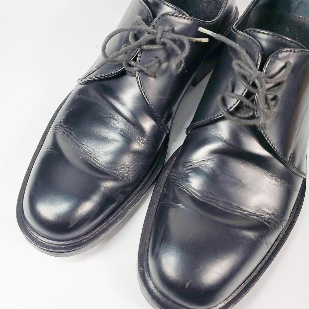 GUCCI グッチ　ビジネスシューズ(41)革靴　プレーントゥ　黒